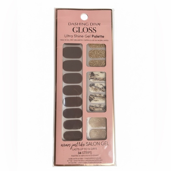 Dashing Diva Other - Dashing Diva Gloss Ultra Shine Gel Nail Strips (Granite Goddess)